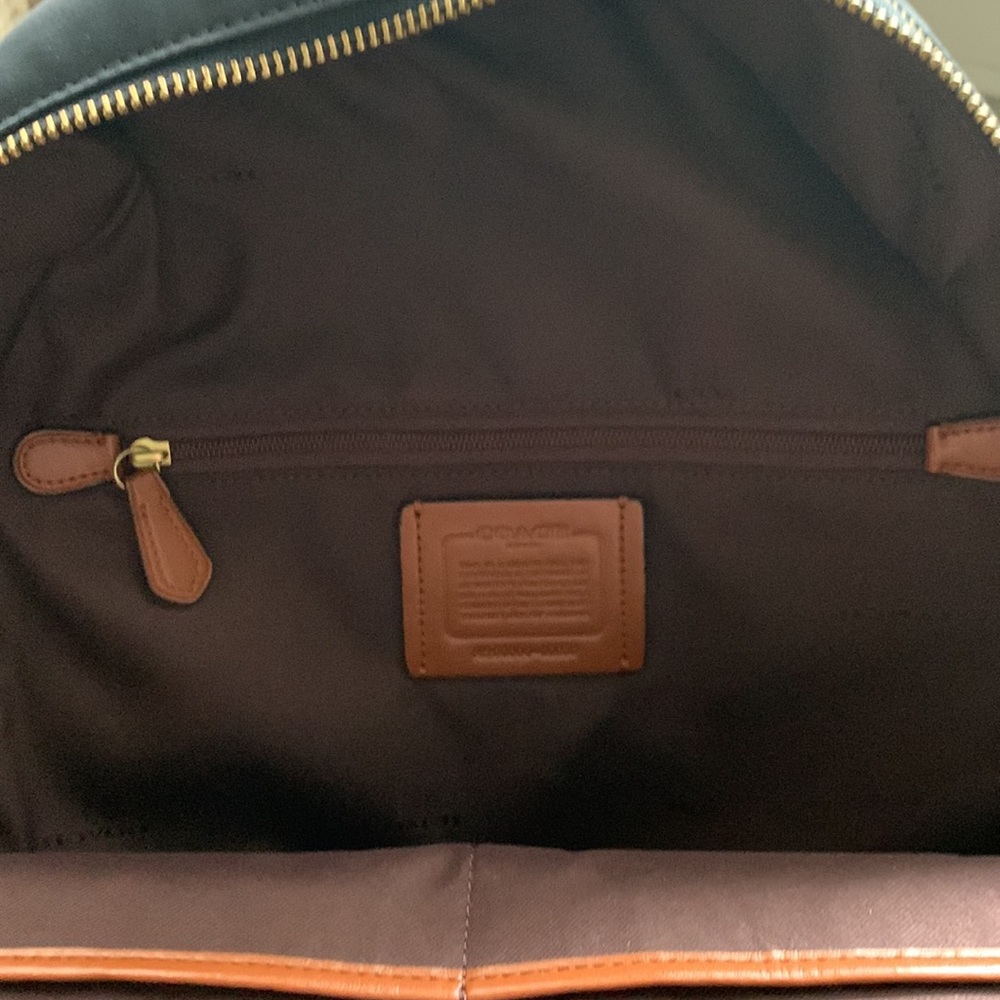 Coach brand- Nylon Cargo Carrie Backpack. Black. Brand new never used. - Picture 3 of 6